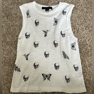 Skull Cashmere Tank Top